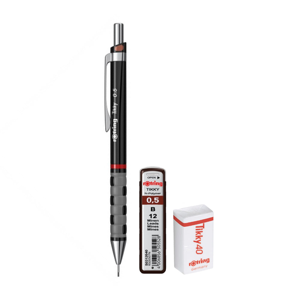 Set Rotring, creion mecanic Tikky III Original, 0.5 mm Set Rotring, creion mecanic Tikky III Original, 0.5 mm